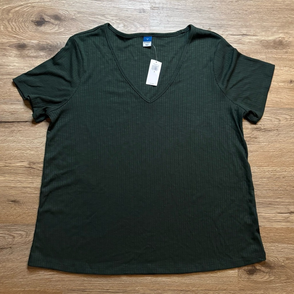Old Navy Green Relaxed Fit Short Sleeve Tee